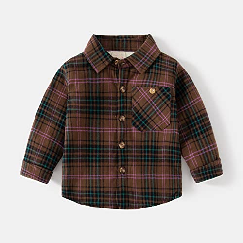 Toddler Boy Girl Clothes Long Sleeve Button Down Shirt Fall Winter Kids Jacket Coat Casual Outwear2