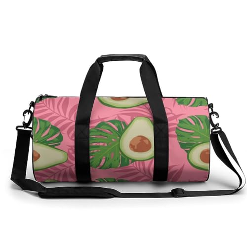 Sac de voyage avocat rose vert idéal pour vos weekends de camping
