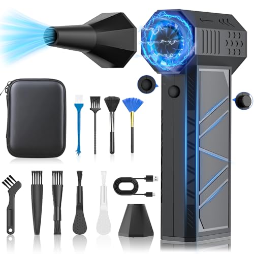 Fcalvy エアダスター ブロワー 洗車 電動エアダスター180000rpm高速回転...