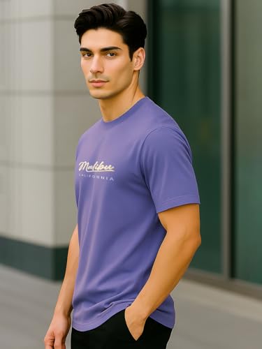 Image of Nobero Men's Regular Graphic Printed T-Shirt for Men | Soft Cotton | Classic Fit | Printed Casual Tshirt for Men