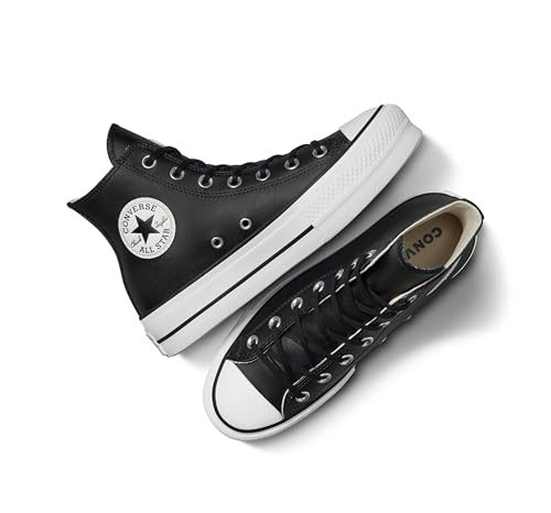 Converse Chuck Taylor All Star Platform Leather High-Top BASKETS PLATEFORME Femme