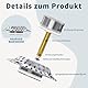 Badewannenstöpsel Drainage Haarfänger, SHUY 2 in 1 Abflussstopfen Badewanne Haarsieb, Stöpsel Badewanne Chrom aus Messing mit Doppel Dichtung Filtrierung Gestaltung