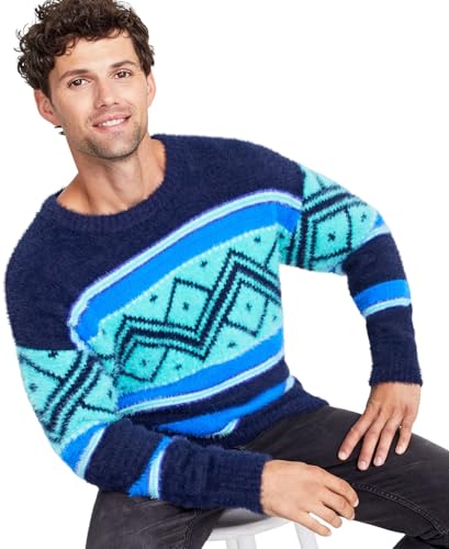 Holiday Lane Men's Fair Isle Crewneck Long-Sleeve Sweater2