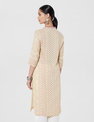 Image of BIBA Women Printed Regular Fit Straight Kurta