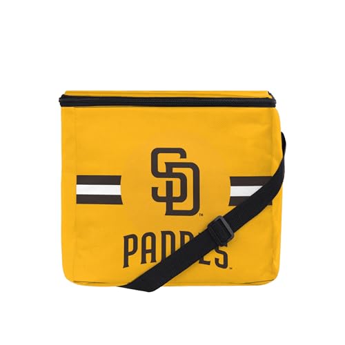 Image of FOCO MLB Officially Licensed Primary Logo Team Stripe 6 or 12 Pack Soft Insulated Game Day Baseball Lunch Tote Cooler