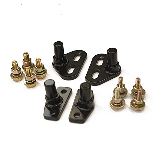 Federal Military Part- Hard X-Door Strikers, Set of 4, Black, Includes Mounting Hardware, Compatible with Humvee