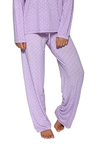 image for Real Essentials 2 Pack: Womens Striped Pajama Sets Ladies Soft Winter 