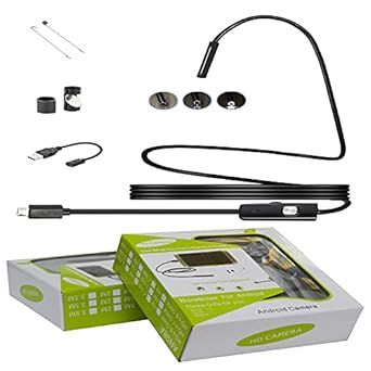 New Star Lite Endoscopes 5.5mm Camera Flexible IP67 Waterproof Inspection 6 LED borescope with 2M Cable for Android Phone PC/Laptop & notebok