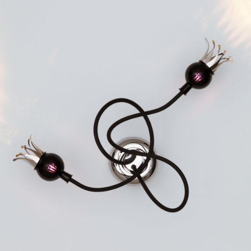 Preisvergleich Produktbild Serien Lighting Poppy Wall 2 Arme, schwarzviolett / schwarz