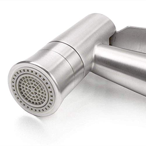 YJYJY Chrome Bidets Portable Toilet Bidet Shower Sprayer - 304 Stainless Steel Dual Purpose Cleaner Women Toilet Set Toilet Cleaning Partner Toilet Spray Gun Flushing Body Cleaner - Image 5