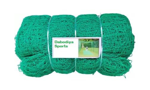 Practice Net for Cricket Batting Practice/Training for Outdoor Backyard Ground Sports (Green) 50 * 10 Feet Roof not included 1