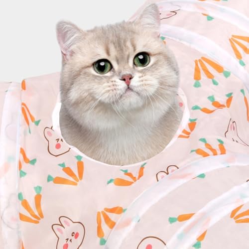Tunnel pour chat : la solution anti-ennui pliable pour chaton et lapin - 7