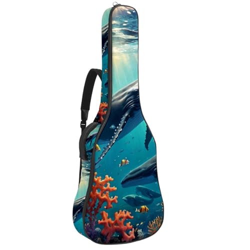 Housse guitare acoustique étanche avec couche de protection épaisse et multiples poches