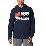 Columbia PFG Fish Flag II Hoodie Camiseta para Senderismo, Large para Hombre