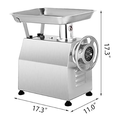 ZZTX Kommerzielle Fleischwolf 850W Elektrische Fleischwolf 218PRM Fleischwolf-Wursthersteller Edelstahl… – Bild 3