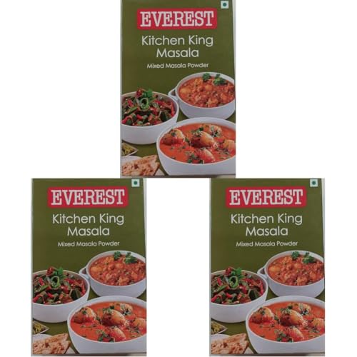 Image of Everest Kitchen King Masala - 100g | Classic Curry Blend with Coriander & Turmeric for Flavourfulg Veg Curries, Paneer Dishes & Light Gravies (Pack of 3)
