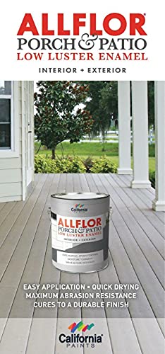 California Paints Allflor Porch, Patio And Floor Enamel Paint, Saddle Brown, 1 Quart, Extremely Durable Water-Based Formula, Ideal For Patios, Pool Decks, Basements & More #TOP5
