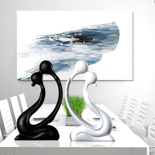 Figurine céramique couple pour rompre la monotonie d'un intérieur vide - 8