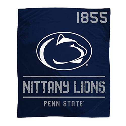 Proformance Home Officially Licensed NCAA Penn State Nittany Lions Black Camo Flannel Fleece Blanket