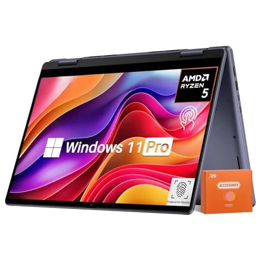 Dell inspiron 14 2-in-1 Laptop, AMD R5 8640HS (Up to 4.9 GHz), 14" Full HD+ Touch Screen, Radeon Graphics, 32 GB DDR5, 1 TB SSD, Fingerprint, Microsoft Copilot, Windows 11 Pro w/RH-Accessories