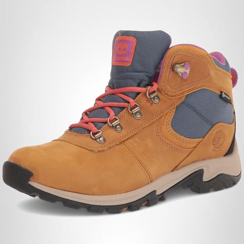Timberland Timberland Women's Mt. Maddsen Mid Leather Waterproof Hiker Hiking Boot, Wheat Full-Grain, 6.5 Medium