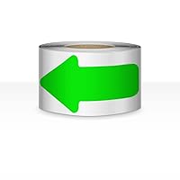 Vista 13 de Cinta adhesiva para suelo de flecha, 2 x 4 pulgadas, 200 unidades, color negro