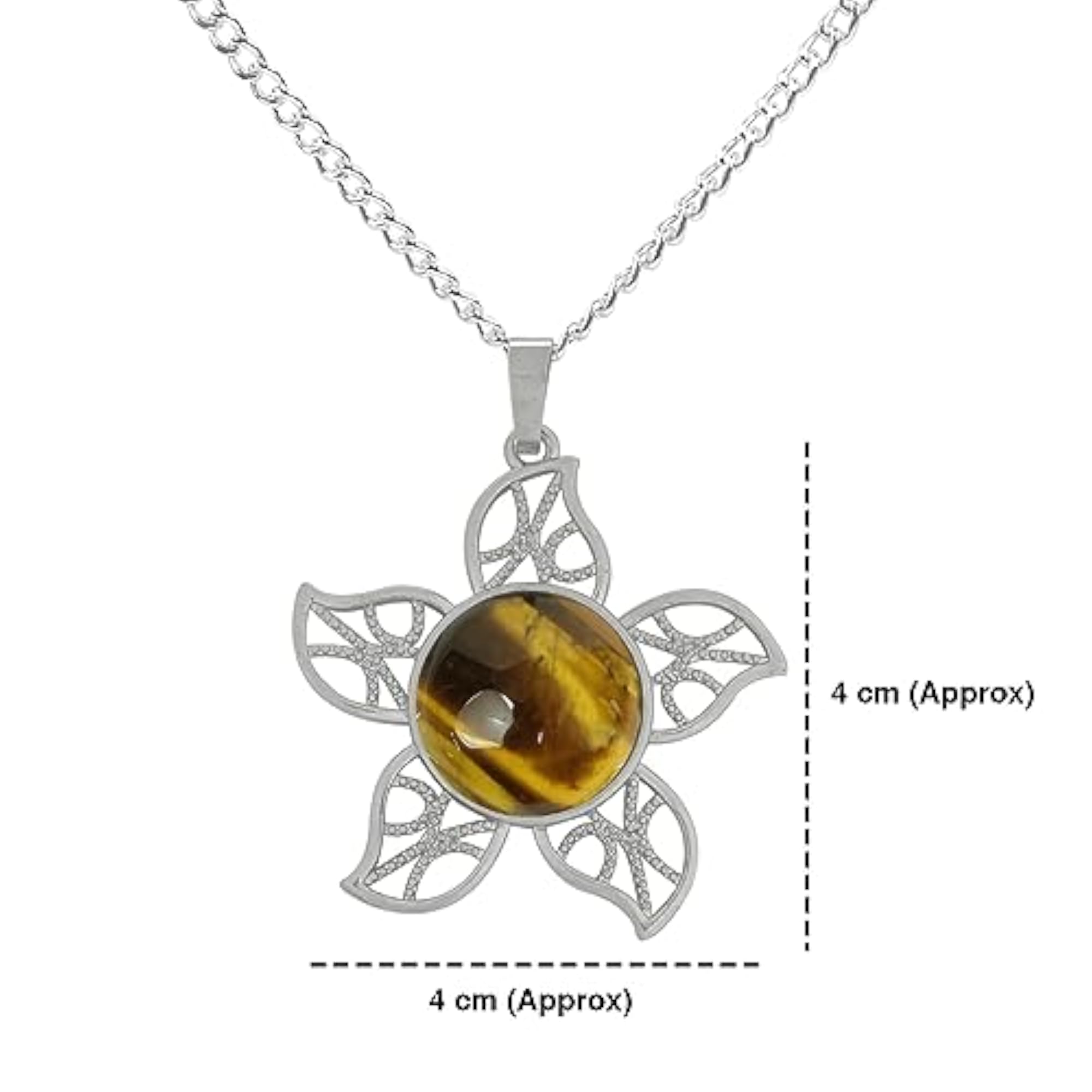 Natural Stone Pendant Necklace, Healing Crystals