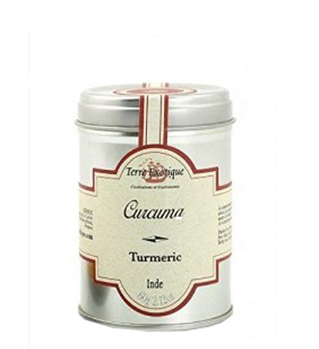 Terre Exotique - Cúrcuma en polvo 60 g - Caja de: 6 unidades