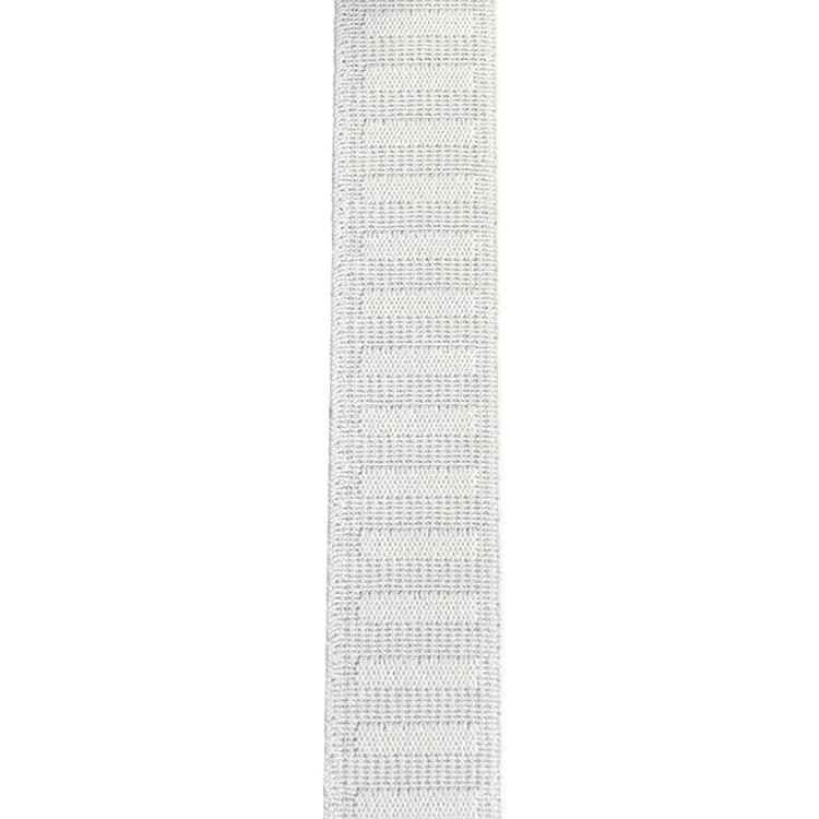 1" 5 Yards Non Roll Strong White Elastic - Polyester - Color: White