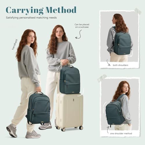 Multifunctional Laptop Backpack for Work Travel Leisure Business Backpack for Women Fits 15.6 Inch Notebook - Image 3