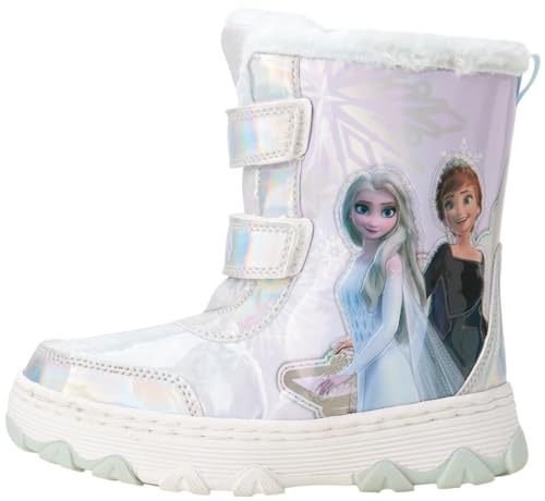 Josmo Girl's Frozen Snow Boots (Toddler/Little Kid) Silver/Light Blue 7 Toddler M2