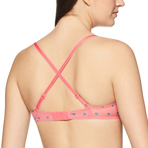 Image of Amante Every de Red Printed Underwired Lightly Padded Everyday Bra