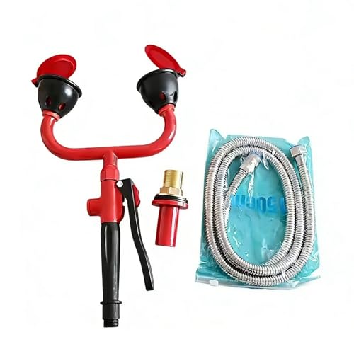 Kit de trempage oculaire portable avec tête pivotante à 360° pour rinçage d'urgence