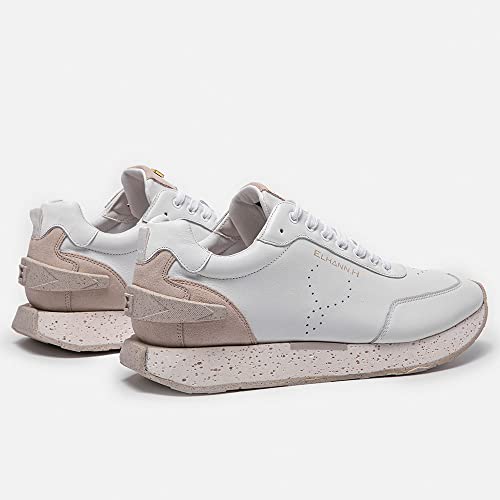 Image of ELHANN.H Sneaker Combines Simple Lines with a Dynamic Style. The MKX Finish of its Midsole Brings a Vintage Look to The Shoe.