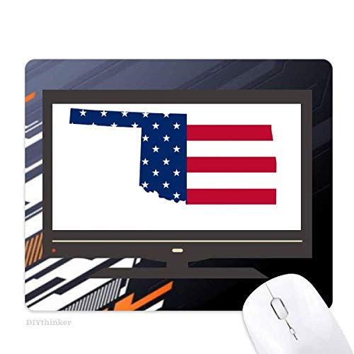 Tapis de souris motif étoiles Oklahoma caoutchouc antidérapant pour pc