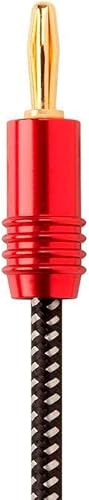 Miniatura 2 de Monoprice - Cable de altavoz trenzado de alta calidad 14 AWG con conectores tipo banana chapados en oro - Serie Affinity Juego de 2 6 patas