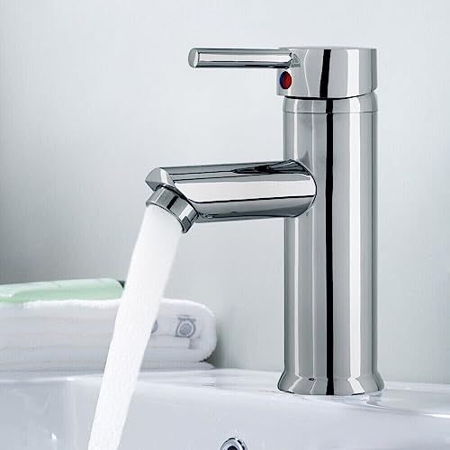 Holdfiturn Basin Mixer Tap Modern Kitchen and Bathroom Sink Tap with Anti-Rust and Anti-Sewage Features Standard Panel Faucet Single Pipe Extension