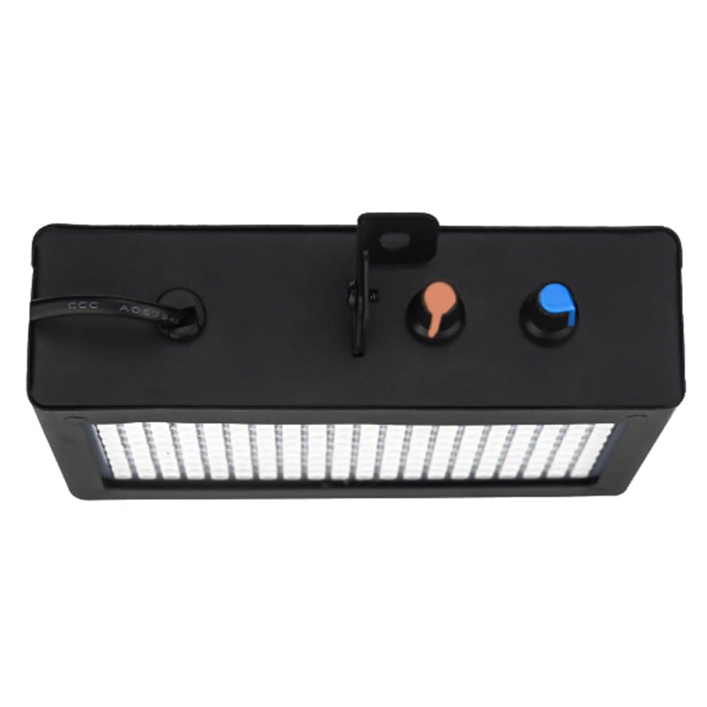 Luce Stroboscopica da Palco 1 Pezzo 180 LED Flash Super Luminoso con Luce Bianca per Matrimoni, Natale, Compleanni, Club, DJ Spina Europea