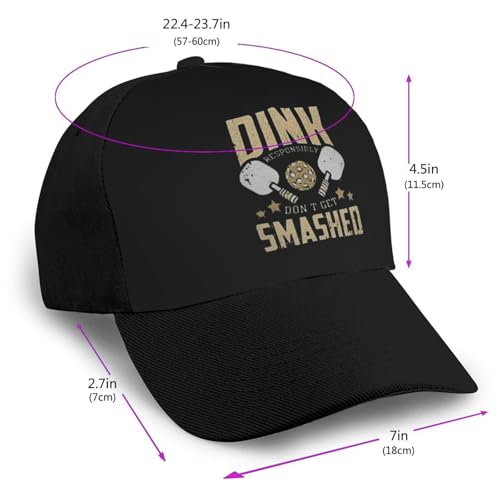 Dink of Pickleball Unisex Classic Adjustable Curved Brim Baseball Cap, Trucker Hat2