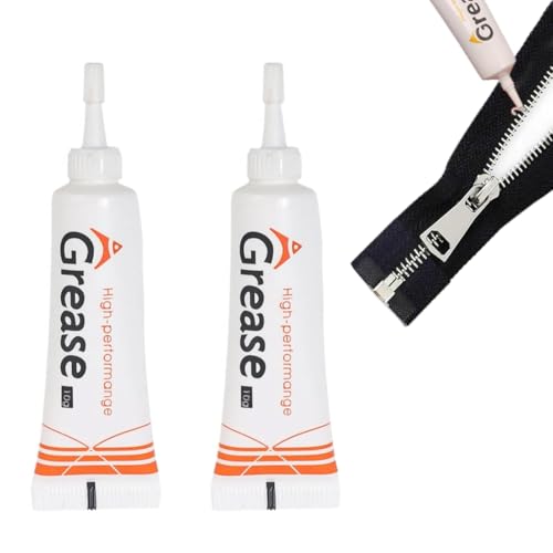 MOLZINY 2pcs Gleitmittel Reißverschluss Wachs für Bootspflege und Zipper Lubricant (Weiß)