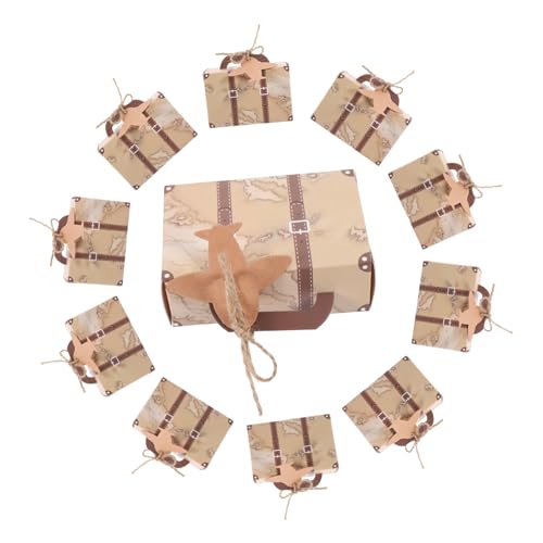 TEMPNAP 50個旅 テーマパーティー用 ンテージスーツケースデ ボックス 納ボ