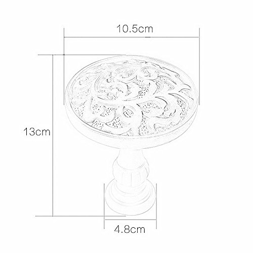 Ying Chic Yyc 2Pcs French Style Flower Vine Medallion Drapery Holdbacks Curtain Wall Hooks Curtain Rod (White) #TOP4