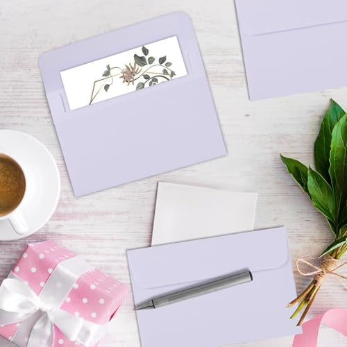 5x7 Self Seal Envelopes for Invitations, 50PACK White A7 Envelopes for Wedding, Graduation, RSVP Cards, Postcards, Greeting Cards mailing Self Sealing image 8