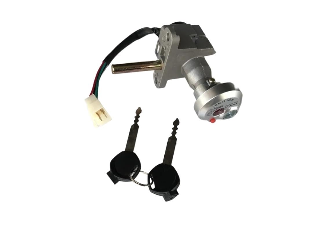 ABXCHQ Universal Motorcycle Ignition Switch Key With Wire Compatible With 100 125 GY6 GTR Scooter ATV Moto Scooter Compatible With Similar Models(A1)