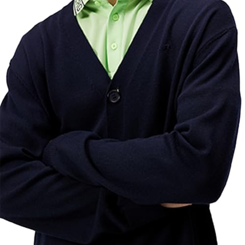 J.Lindeberg Men's Lucas Knitted Timeless Merino Wool Soft Cardigan4