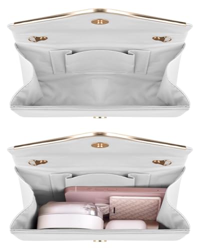 Image of TINDTOP Clutch Purses for Women, PU Leather Formal Evening Bags Shoulder Party Handbags Wedding Cocktail Prom Clutches