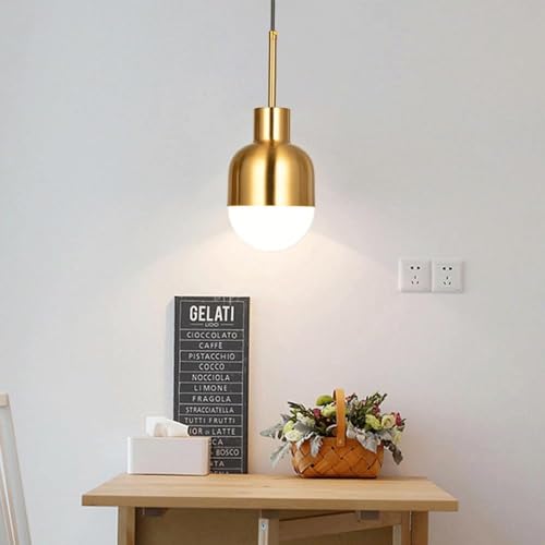 Lustre réglable industriel or avec douille de sécurité E26