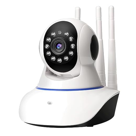 Câmera de Segurança com 3 Antenas, Visão Noturna, Alarme e Função de Babá Eletrônica - Proteção, Monitoramento e Cuidado em um Único Dispositivo