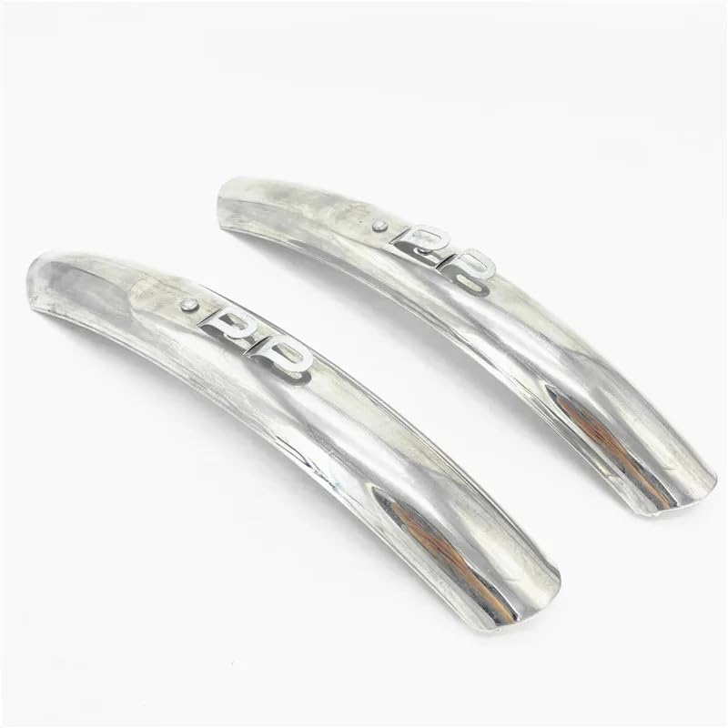 UKJIAHAO Bike Mudguards,Mudguard Mountain Bike 700c 24/26 Inch Retro Bike Stainless Steel Fender City Road Bicycle Fixed Gear Bike Fender Front Rear Silver
