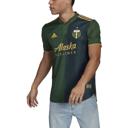 Adidas Mls Soccer Portland Timbers Mens Short Sleeve Green Home Jersey thumb #1